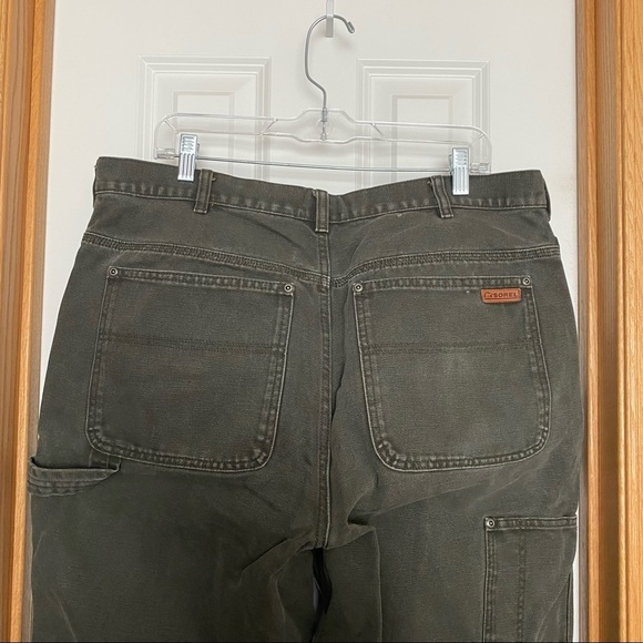 Sorel Army Green Heavy Duty Work Pants Size 38 - Picture 4 of 8
